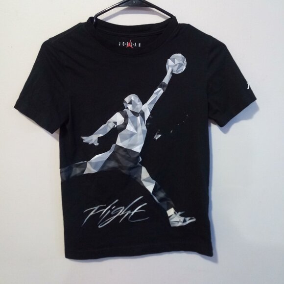 Boys Black T-shirt (Medium, 10–12 Years) with Bold Graphic – Gently Used - Picture 1 of 2